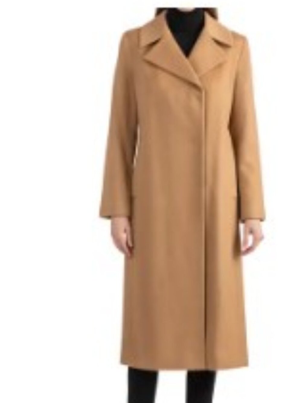 Sophia Cashmere Wool Notch Lapel Coat